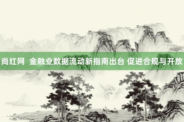 尚红网  金融业数据流动新指南出台 促进合规与开放