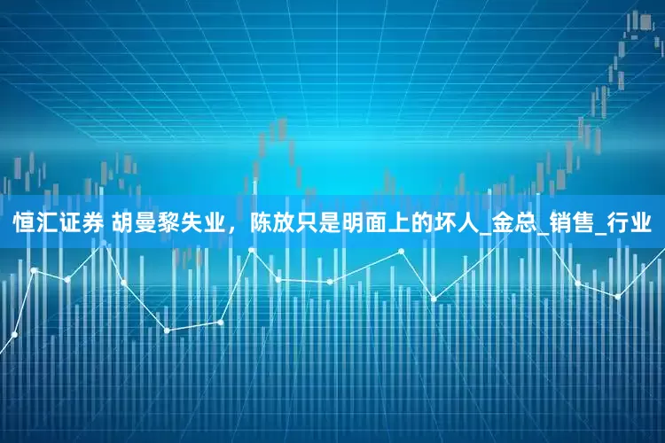 恒汇证券 胡曼黎失业，陈放只是明面上的坏人_金总_销售_行业